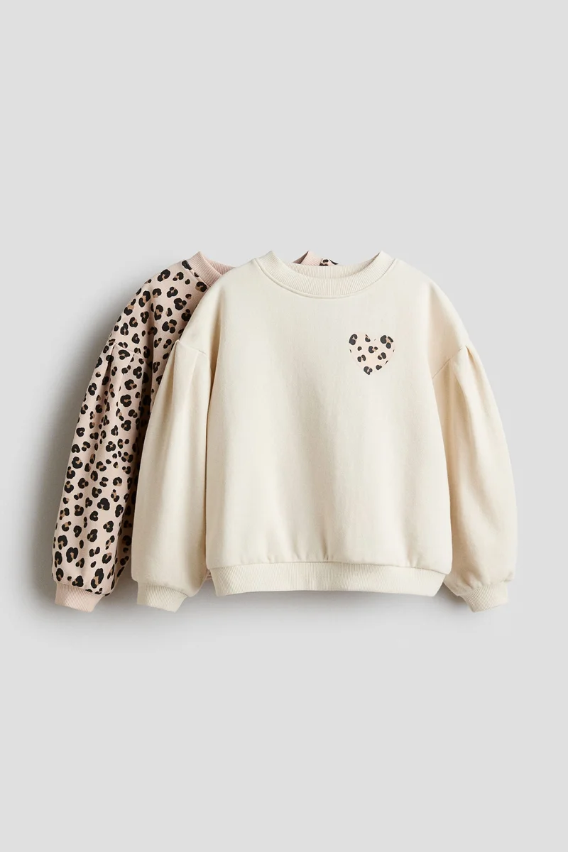 H&M 2-pack printed sweatshirts